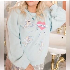 Living Fully Blue “Not Today Cupid” Sweatshirt